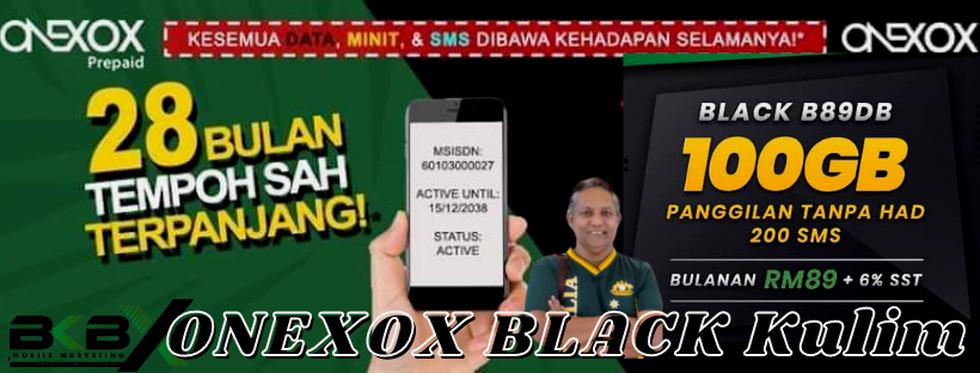 Kedai Telekomunikasi ONEXOX BLACK Kulim | Authorized Dealer ONEXOX Kulim